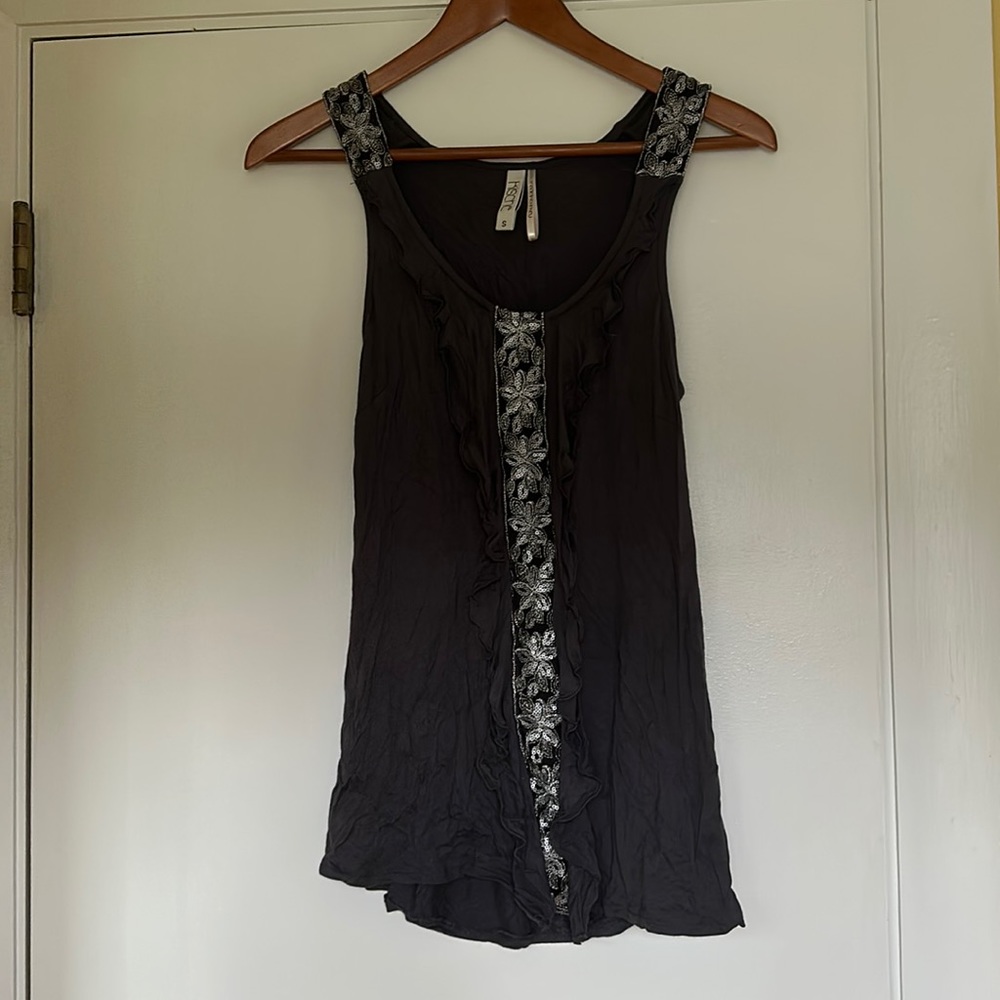 Women’s dark gray Kische top size S